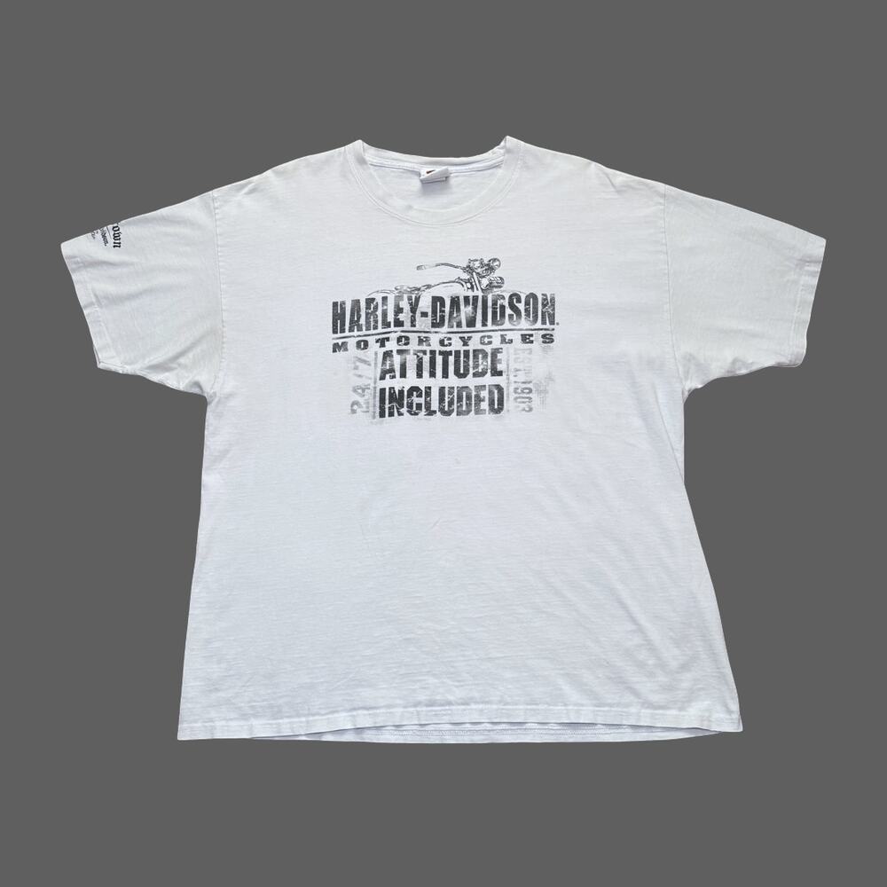 2009 Harley Davidson Renton WA Distressed Tee XXL Vintage